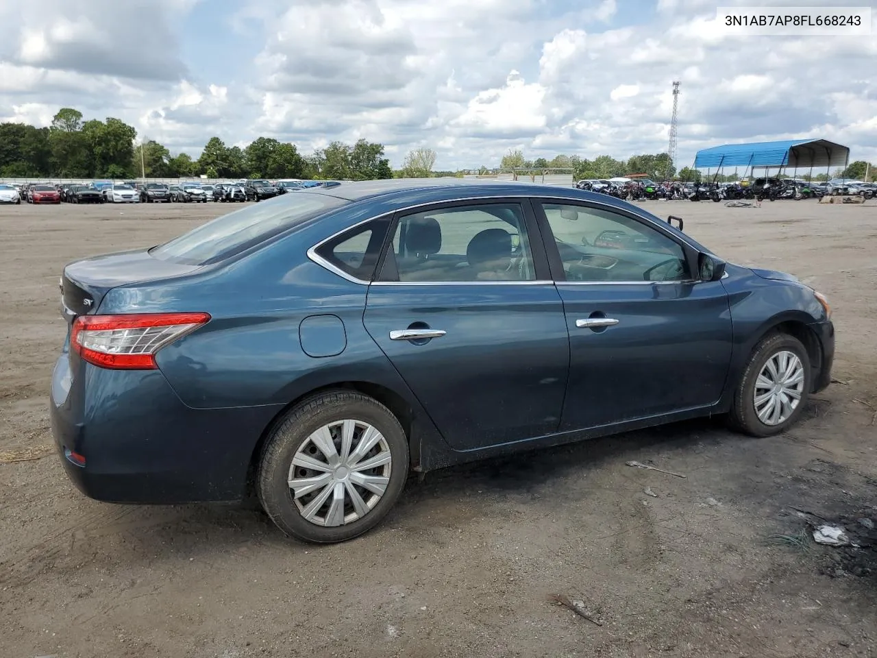 2015 Nissan Sentra S VIN: 3N1AB7AP8FL668243 Lot: 69746884