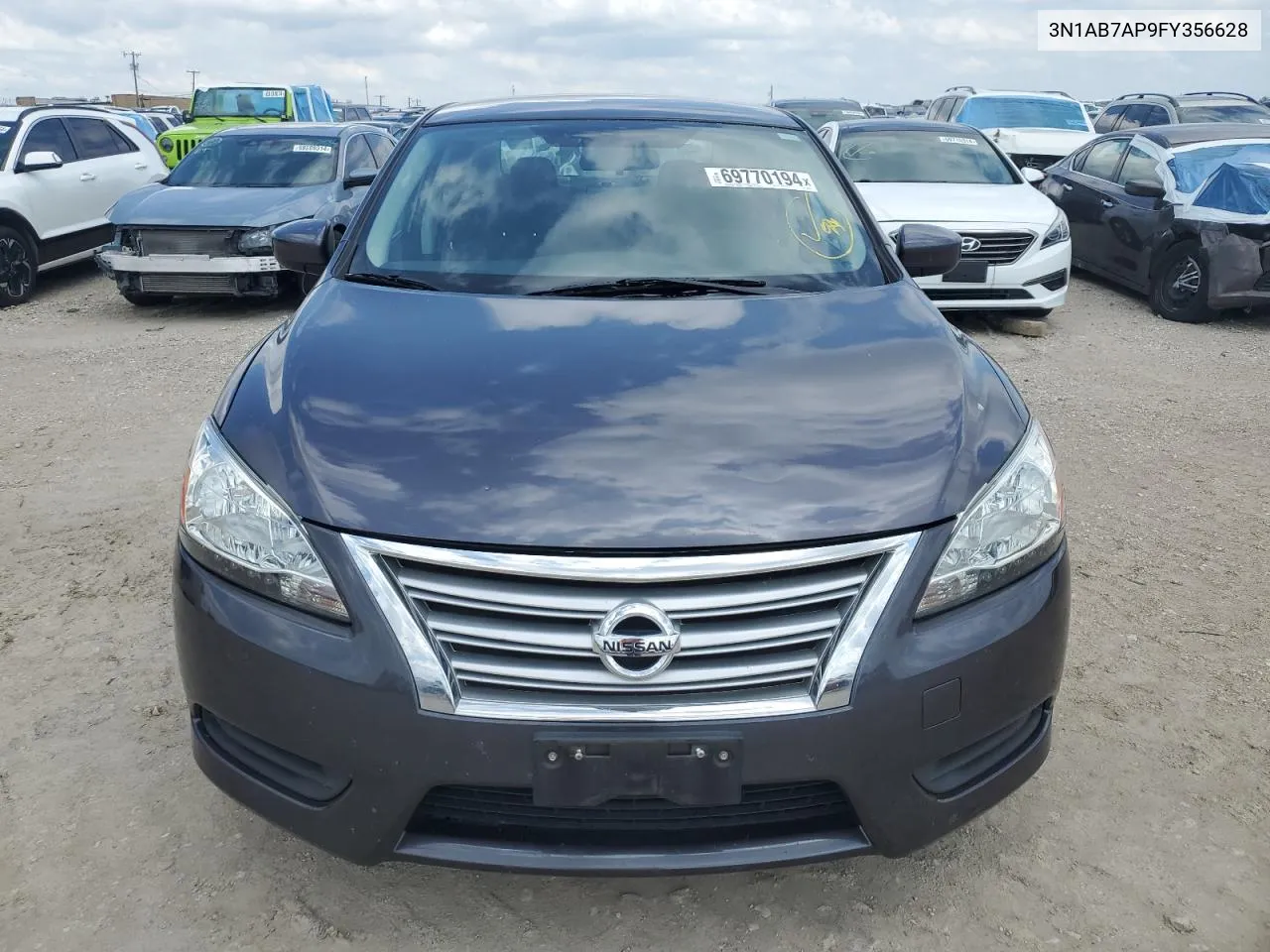 2015 Nissan Sentra S VIN: 3N1AB7AP9FY356628 Lot: 69770194