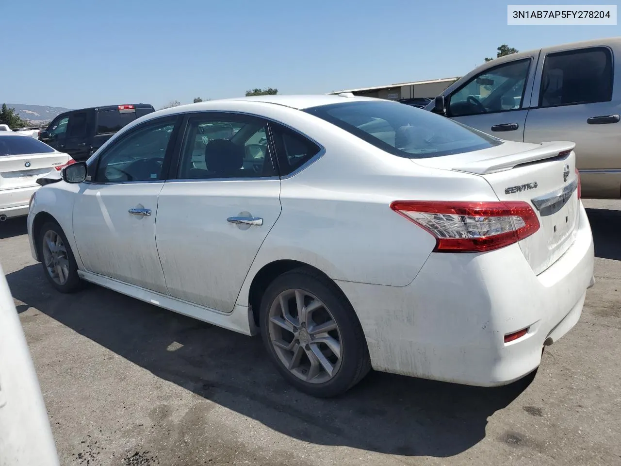 2015 Nissan Sentra S VIN: 3N1AB7AP5FY278204 Lot: 69793344