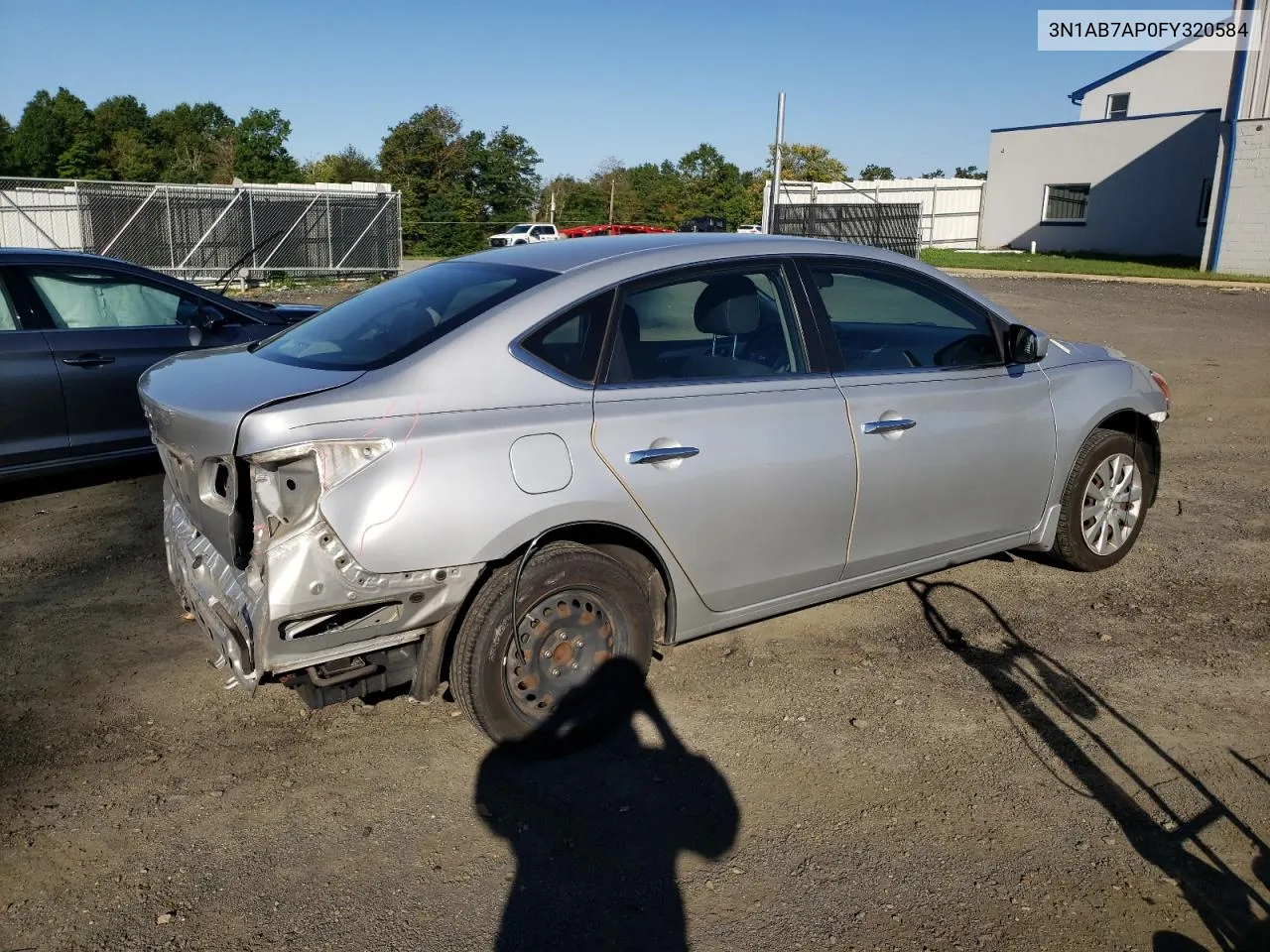 2015 Nissan Sentra S VIN: 3N1AB7AP0FY320584 Lot: 69860764