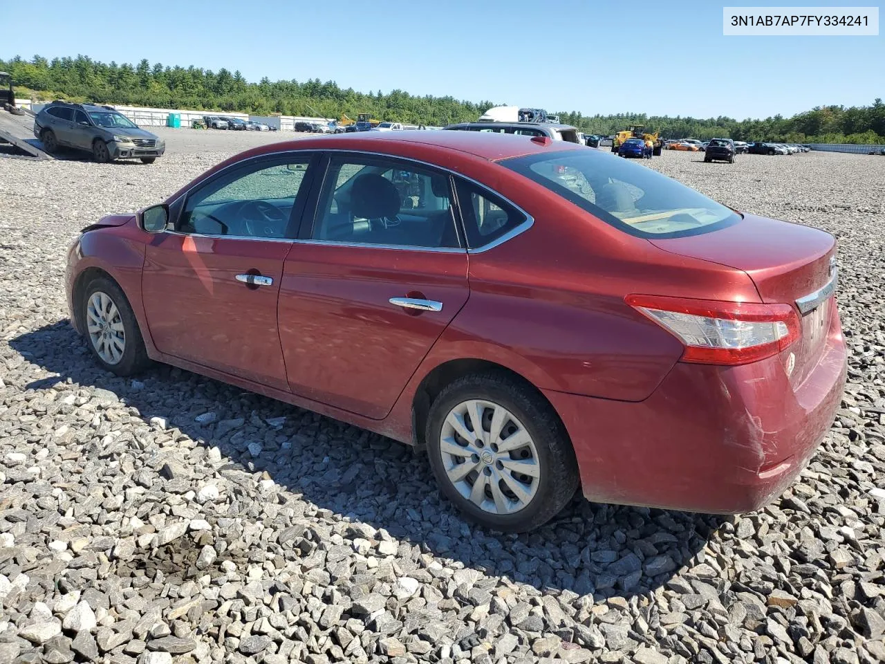 2015 Nissan Sentra S VIN: 3N1AB7AP7FY334241 Lot: 69861354