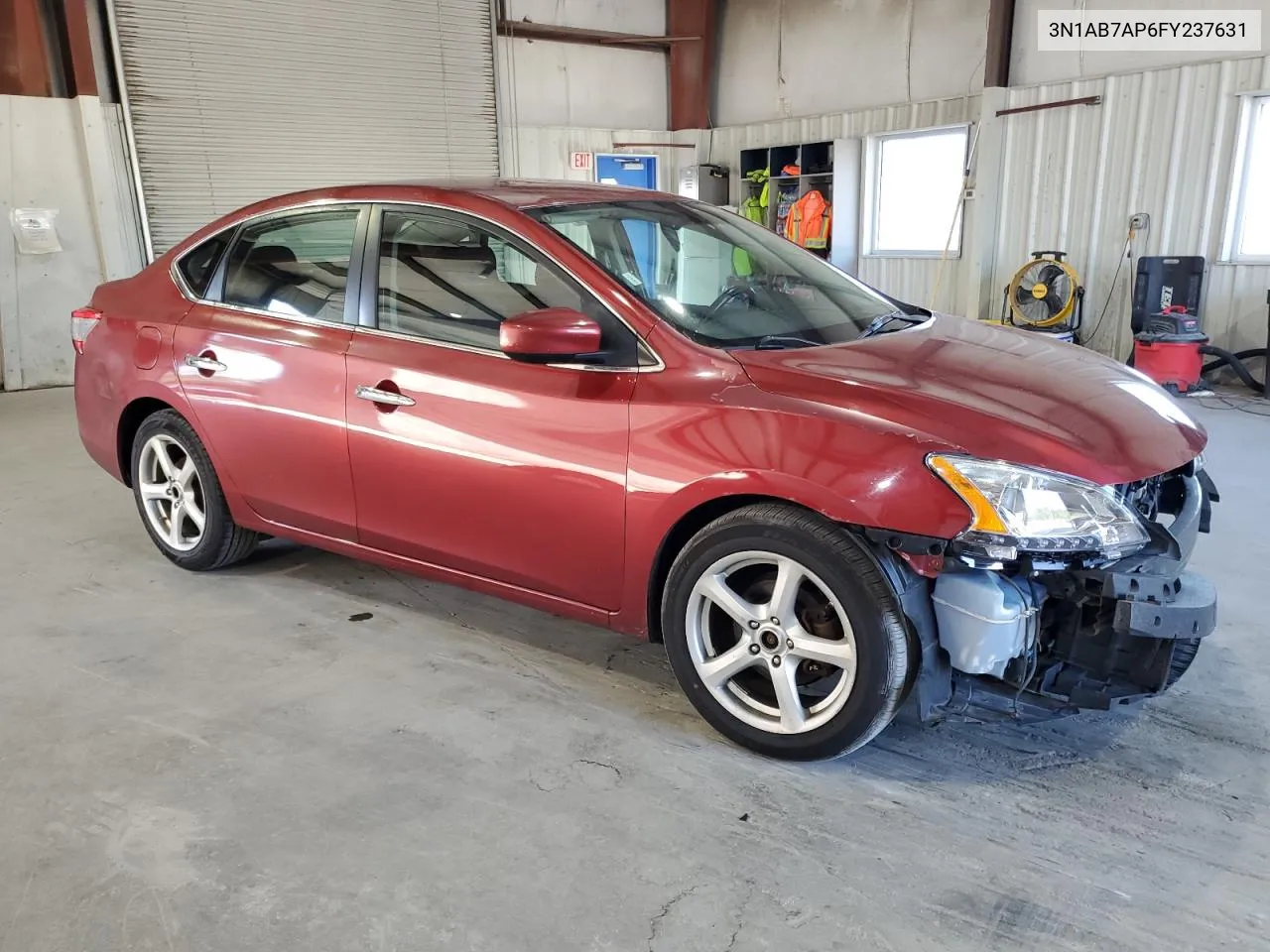 2015 Nissan Sentra S VIN: 3N1AB7AP6FY237631 Lot: 69885694