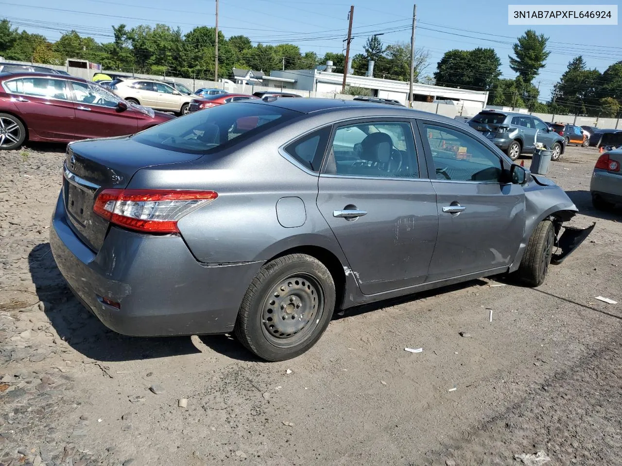 3N1AB7APXFL646924 2015 Nissan Sentra S