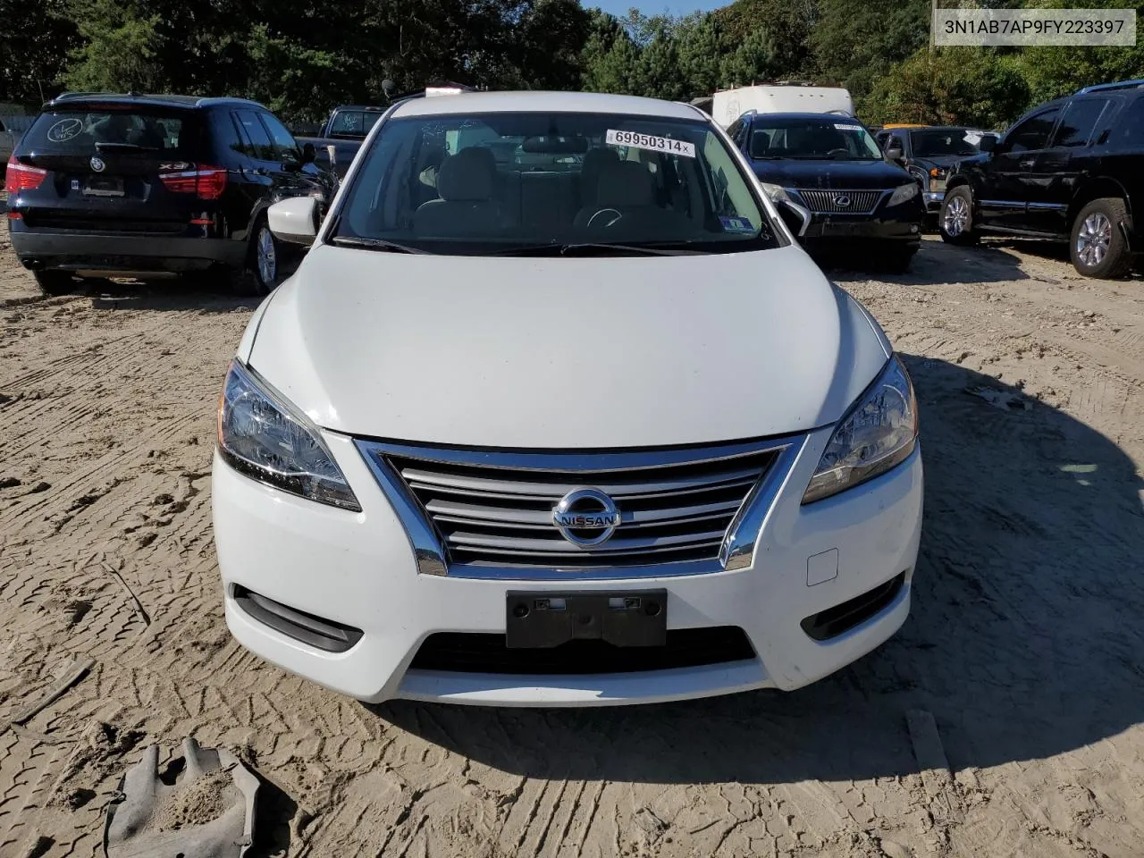 2015 Nissan Sentra S VIN: 3N1AB7AP9FY223397 Lot: 69950314