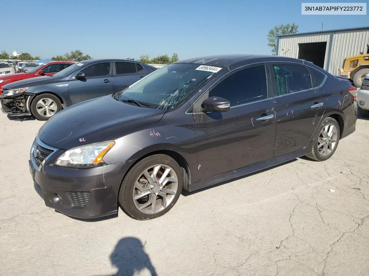 2015 Nissan Sentra S VIN: 3N1AB7AP9FY223772 Lot: 69963444