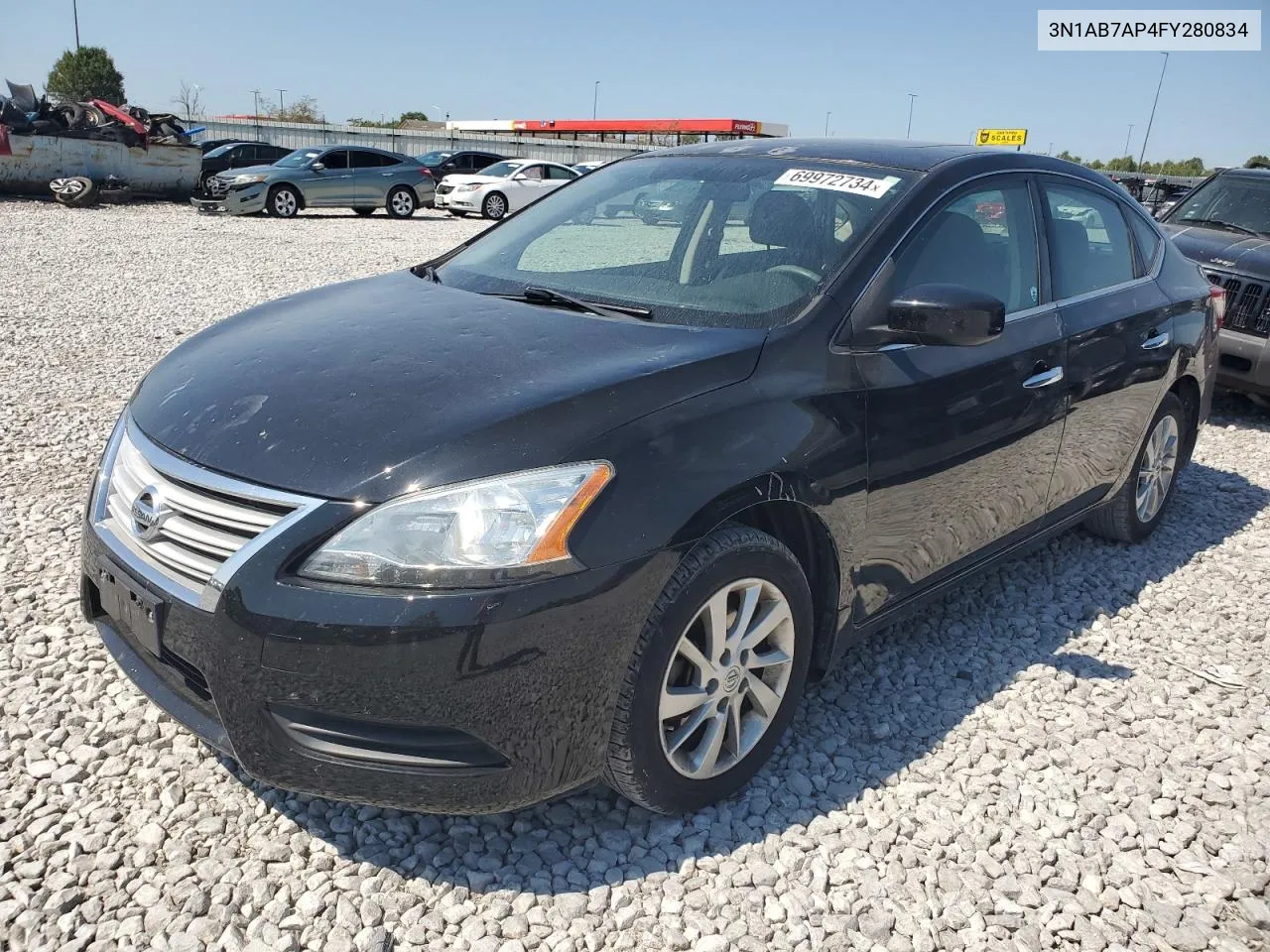 2015 Nissan Sentra S VIN: 3N1AB7AP4FY280834 Lot: 69972734