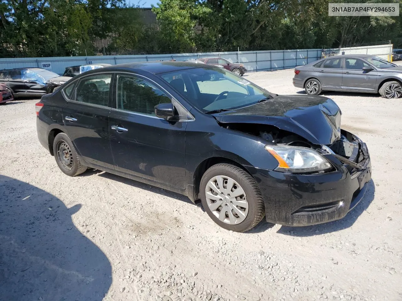 2015 Nissan Sentra S VIN: 3N1AB7AP4FY294653 Lot: 70020734