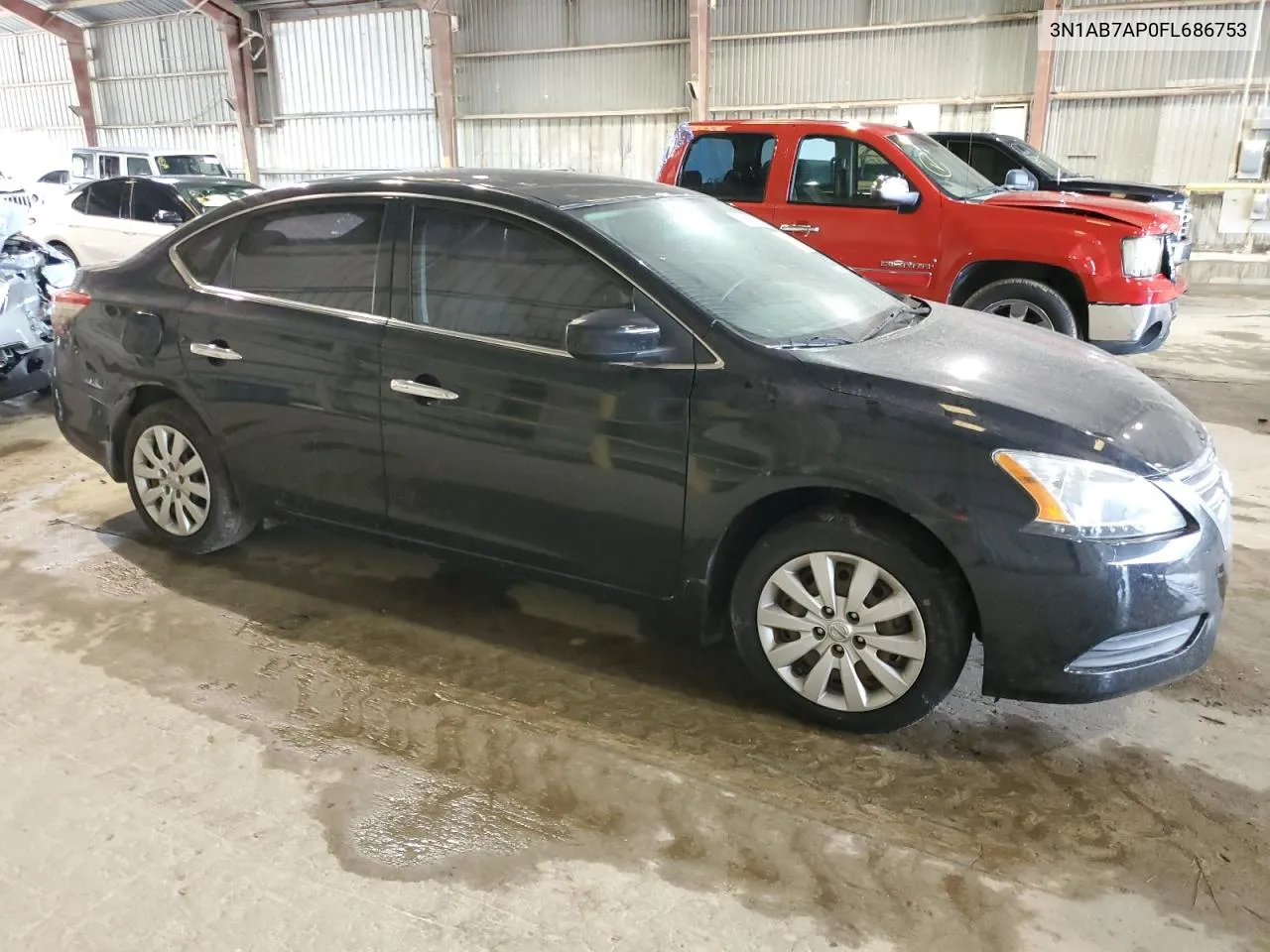 2015 Nissan Sentra S VIN: 3N1AB7AP0FL686753 Lot: 70215244