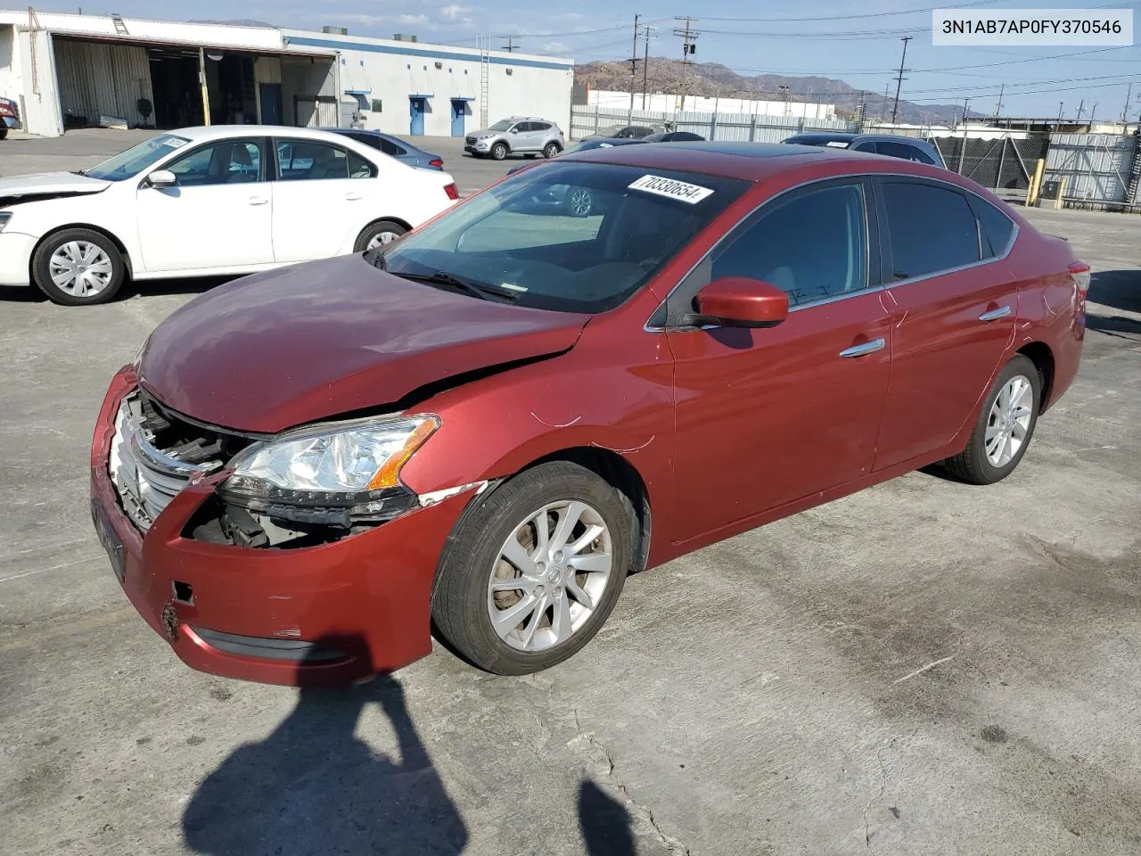 2015 Nissan Sentra S VIN: 3N1AB7AP0FY370546 Lot: 70330654