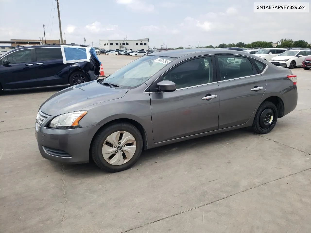 2015 Nissan Sentra S VIN: 3N1AB7AP9FY329624 Lot: 70481334