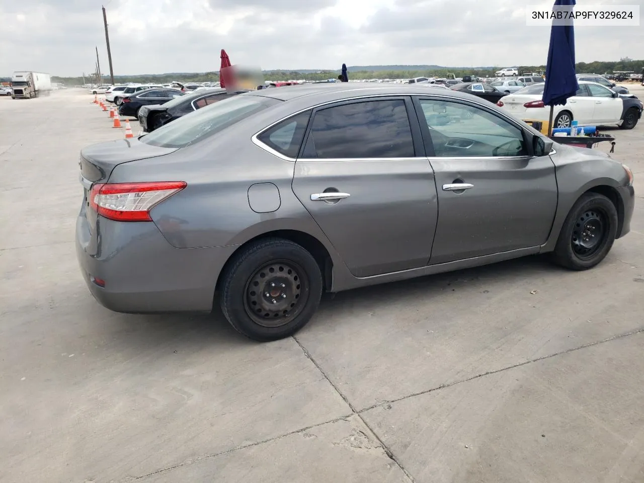 2015 Nissan Sentra S VIN: 3N1AB7AP9FY329624 Lot: 70481334