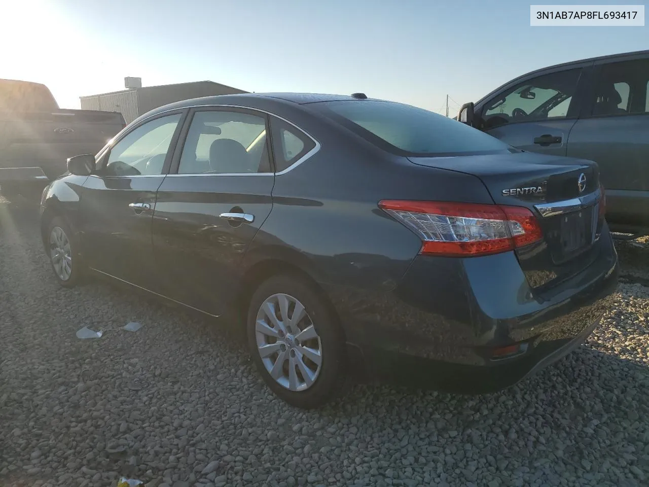 2015 Nissan Sentra S VIN: 3N1AB7AP8FL693417 Lot: 70504094