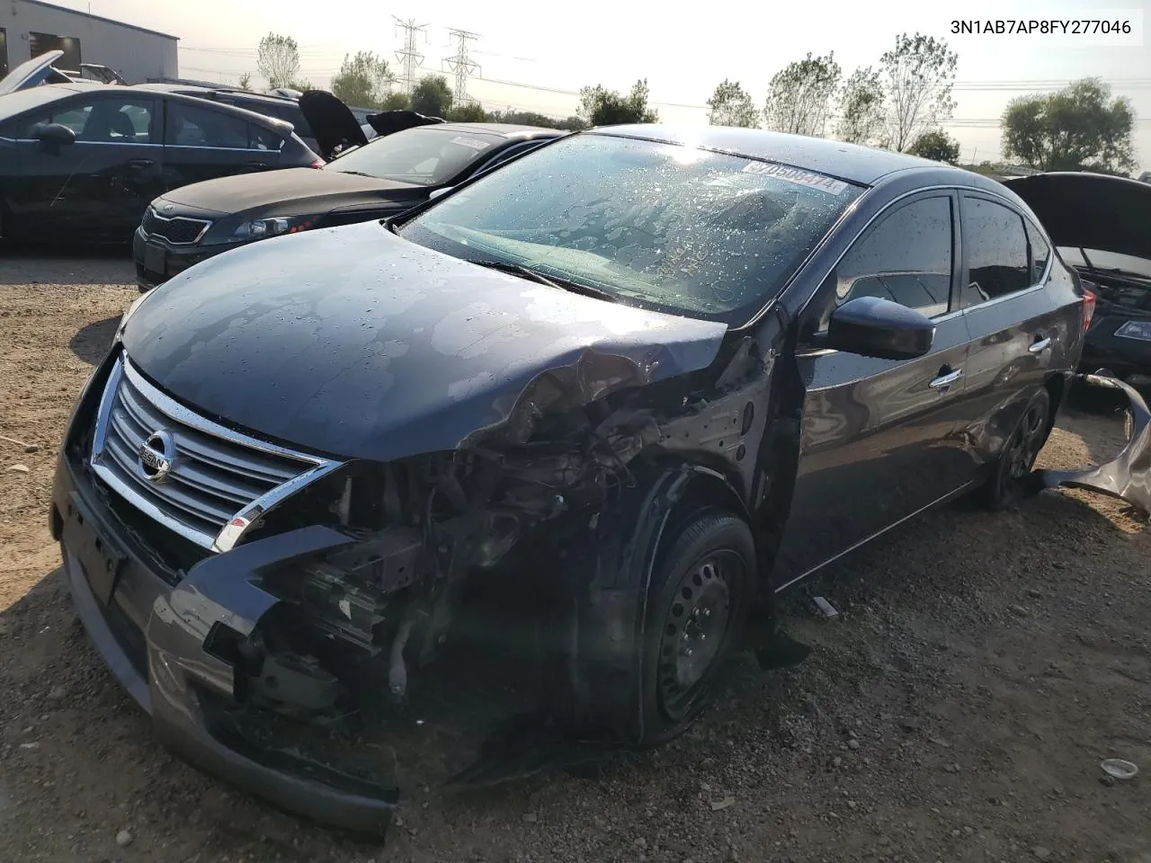 2015 Nissan Sentra S VIN: 3N1AB7AP8FY277046 Lot: 70508474