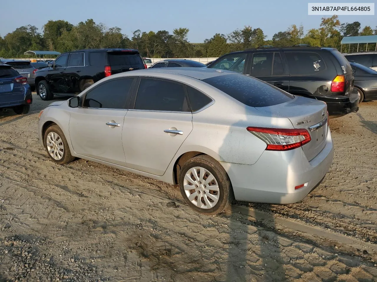 2015 Nissan Sentra S VIN: 3N1AB7AP4FL664805 Lot: 70540184