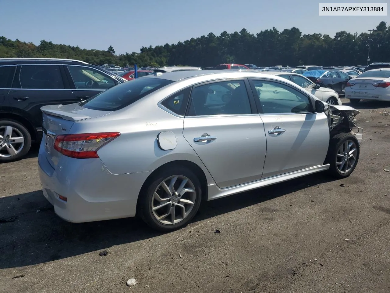 2015 Nissan Sentra S VIN: 3N1AB7APXFY313884 Lot: 70557904