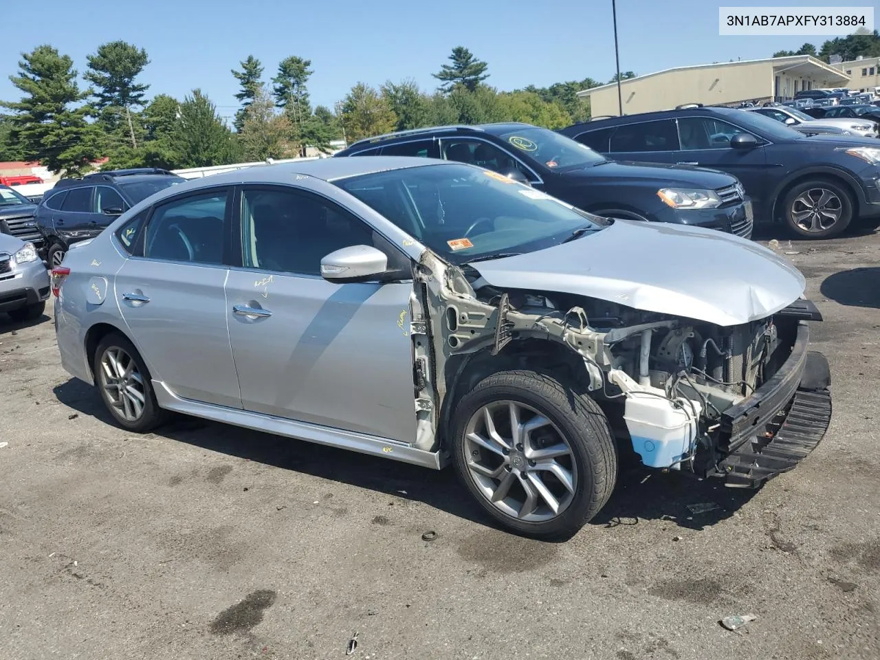 2015 Nissan Sentra S VIN: 3N1AB7APXFY313884 Lot: 70557904