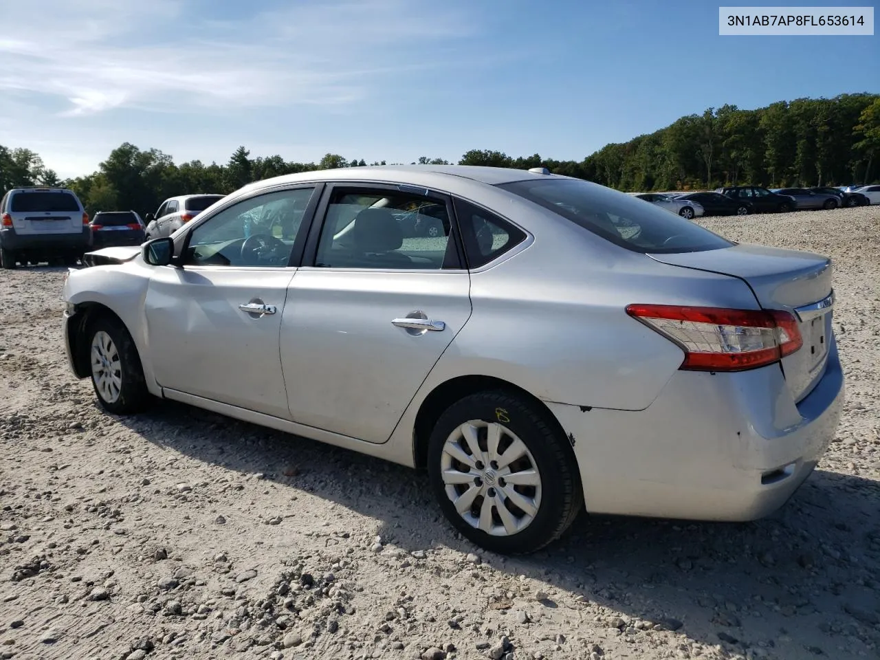 2015 Nissan Sentra S VIN: 3N1AB7AP8FL653614 Lot: 70673974