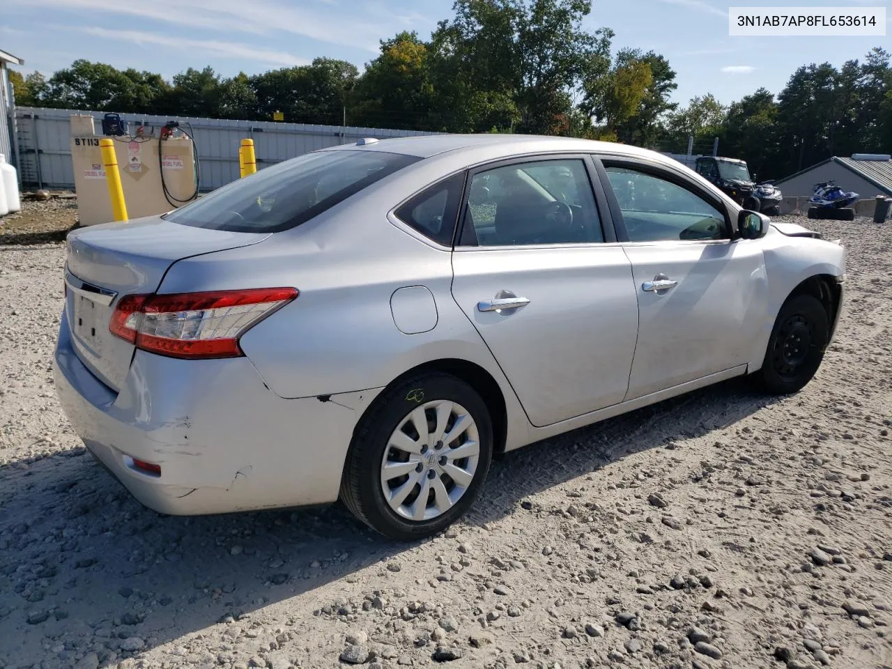 2015 Nissan Sentra S VIN: 3N1AB7AP8FL653614 Lot: 70673974