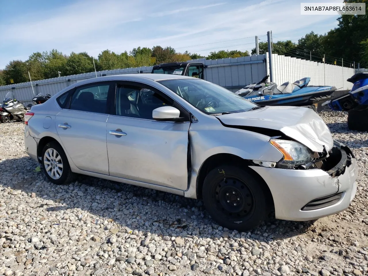 3N1AB7AP8FL653614 2015 Nissan Sentra S