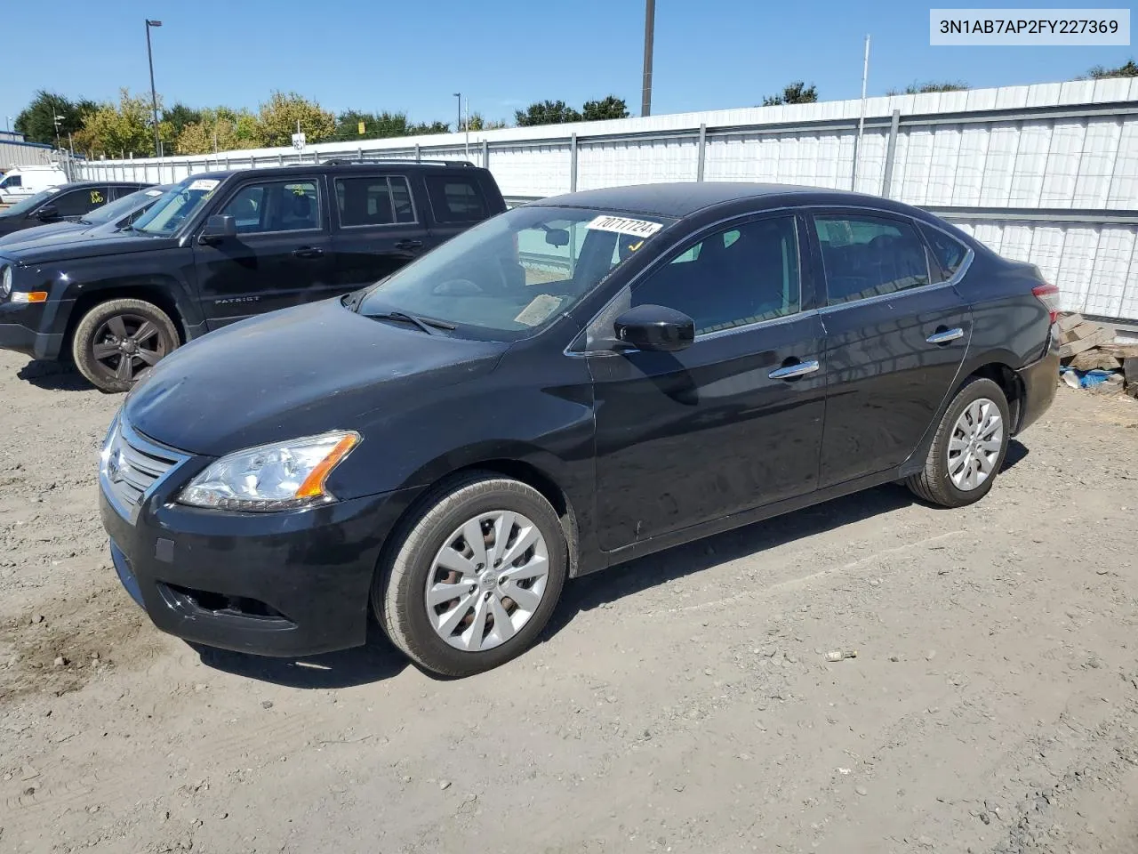 2015 Nissan Sentra S VIN: 3N1AB7AP2FY227369 Lot: 70717724