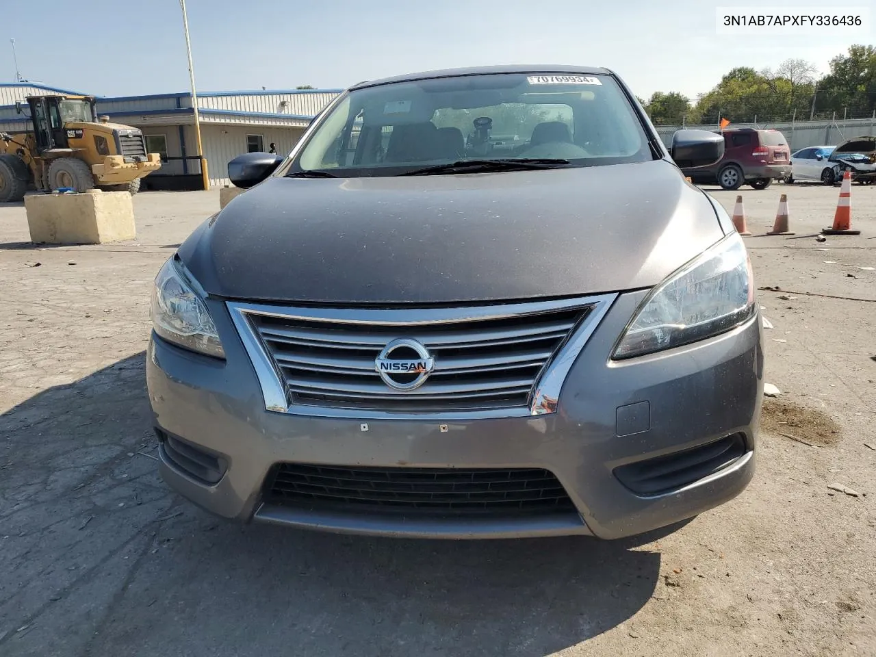 2015 Nissan Sentra S VIN: 3N1AB7APXFY336436 Lot: 70769934