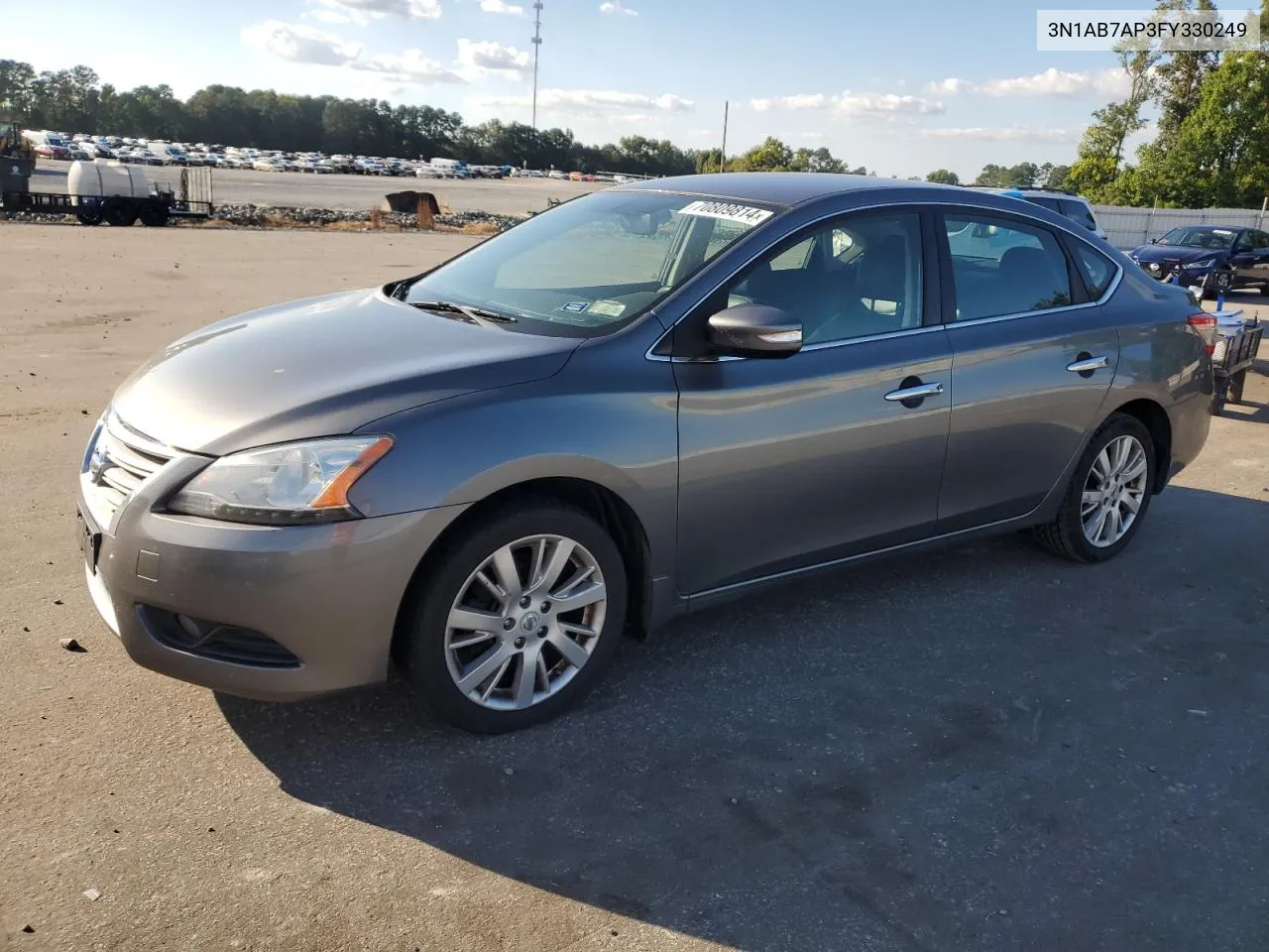 2015 Nissan Sentra S VIN: 3N1AB7AP3FY330249 Lot: 70809814