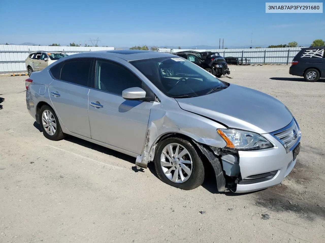 3N1AB7AP3FY291680 2015 Nissan Sentra S