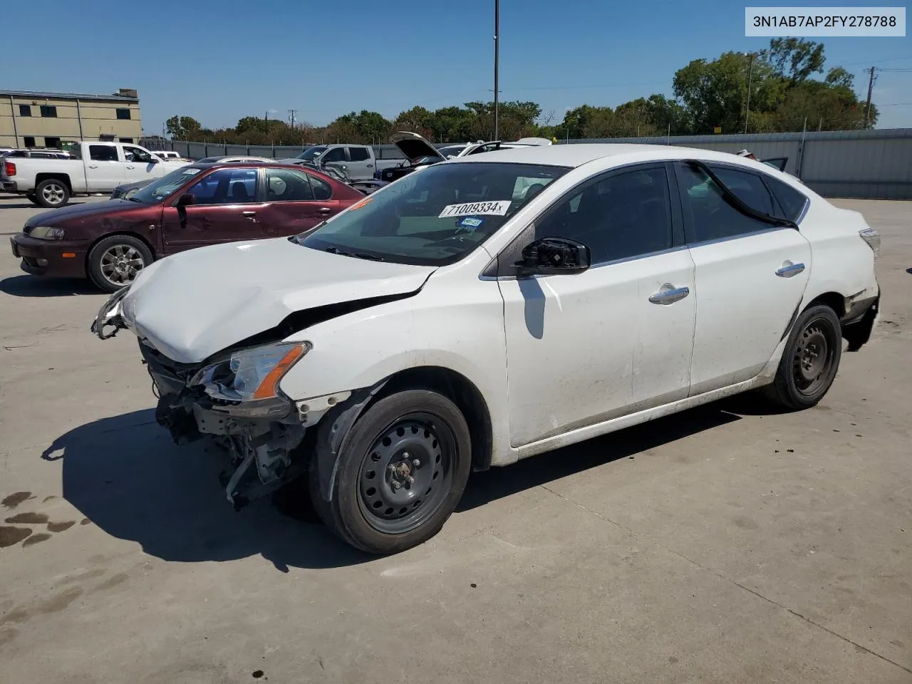 3N1AB7AP2FY278788 2015 Nissan Sentra S