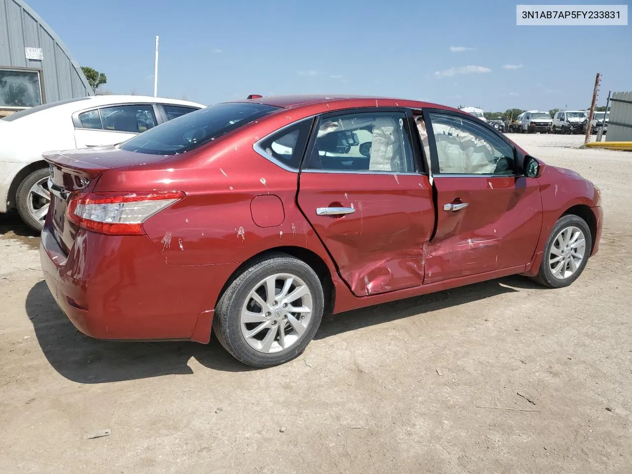 2015 Nissan Sentra S VIN: 3N1AB7AP5FY233831 Lot: 71057824