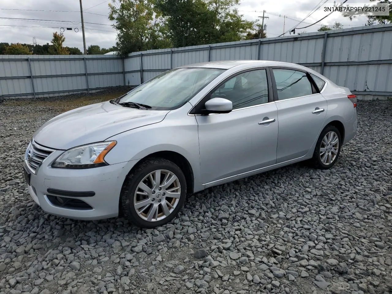 2015 Nissan Sentra S VIN: 3N1AB7AP9FY221245 Lot: 71160334