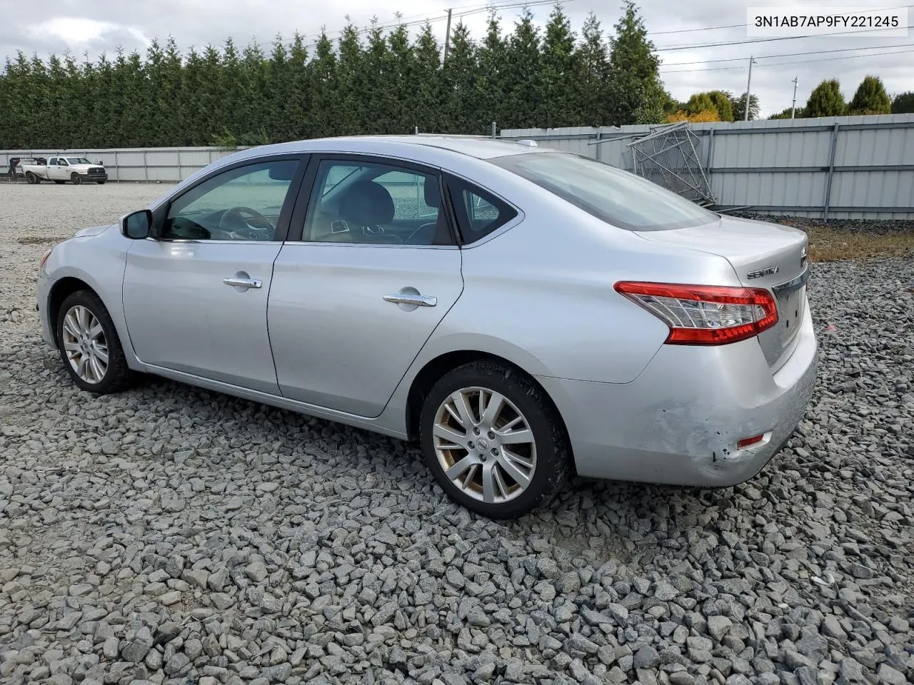 2015 Nissan Sentra S VIN: 3N1AB7AP9FY221245 Lot: 71160334