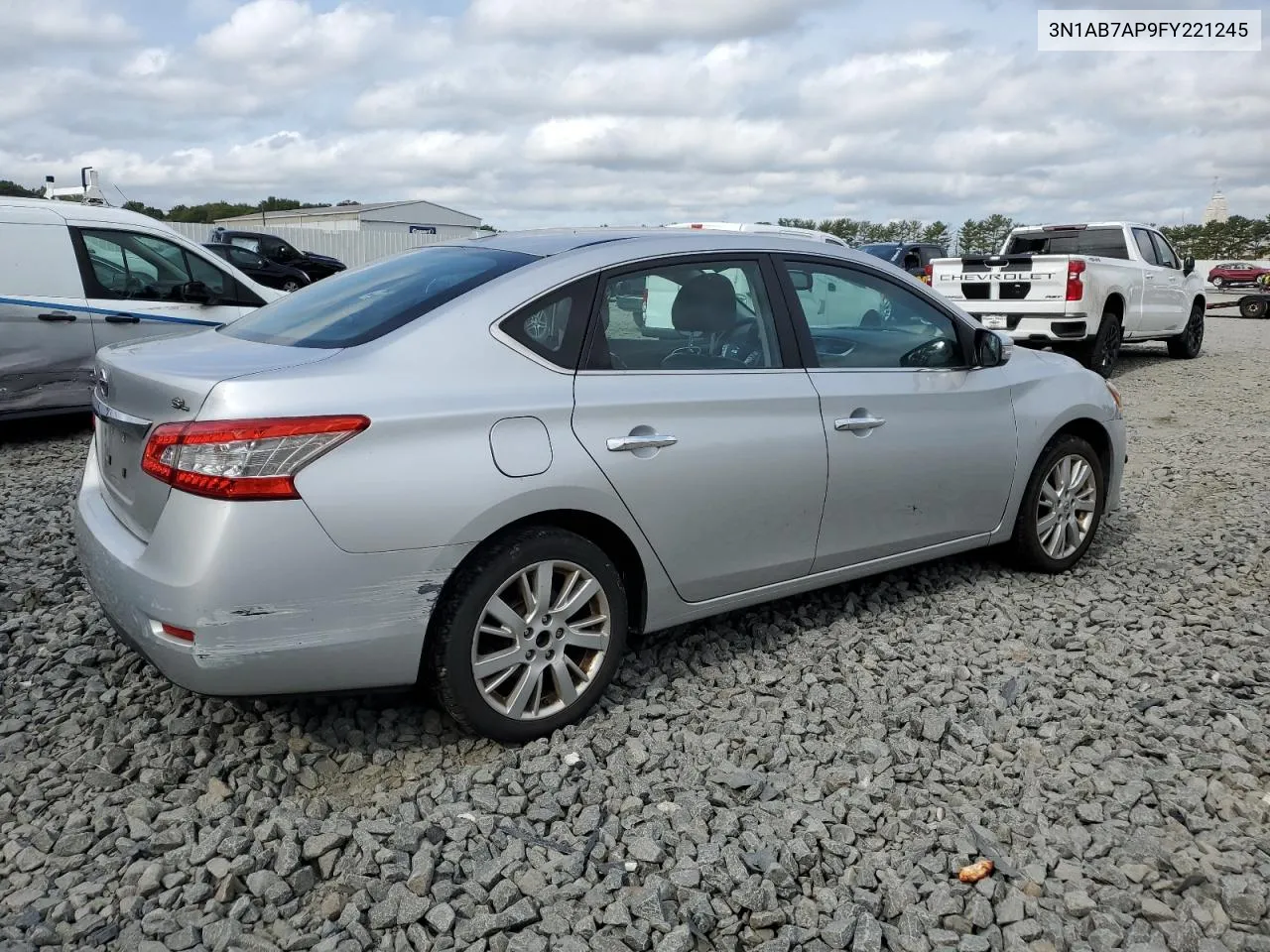 2015 Nissan Sentra S VIN: 3N1AB7AP9FY221245 Lot: 71160334