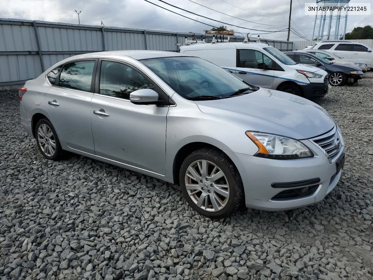 2015 Nissan Sentra S VIN: 3N1AB7AP9FY221245 Lot: 71160334