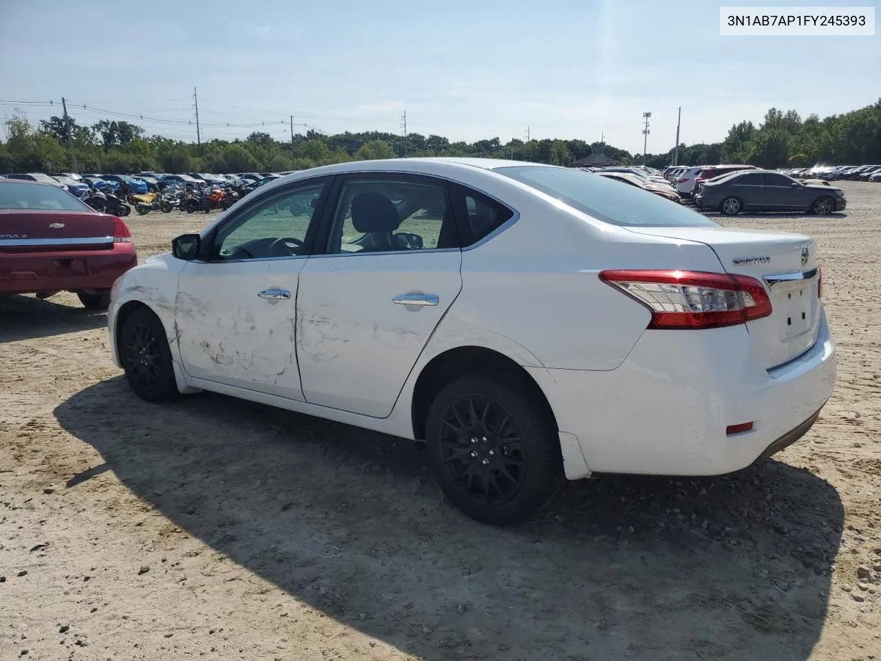 2015 Nissan Sentra S VIN: 3N1AB7AP1FY245393 Lot: 71256374