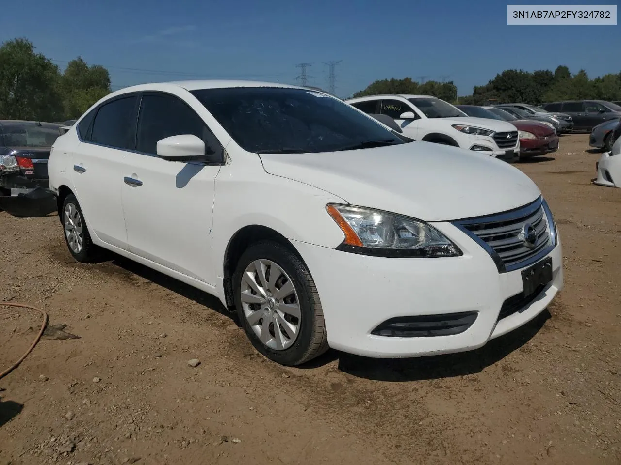 2015 Nissan Sentra S VIN: 3N1AB7AP2FY324782 Lot: 71258414