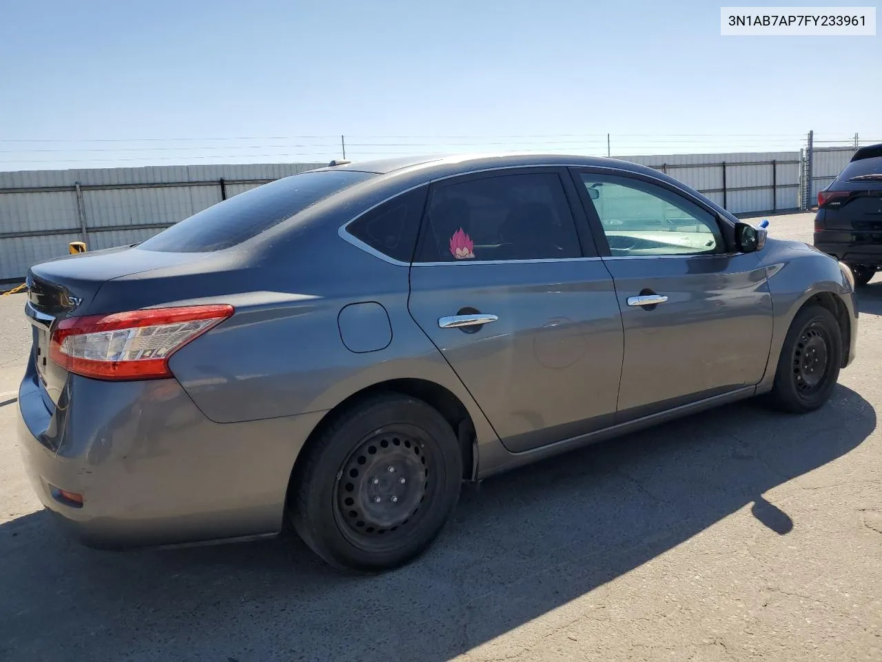 2015 Nissan Sentra S VIN: 3N1AB7AP7FY233961 Lot: 71258754