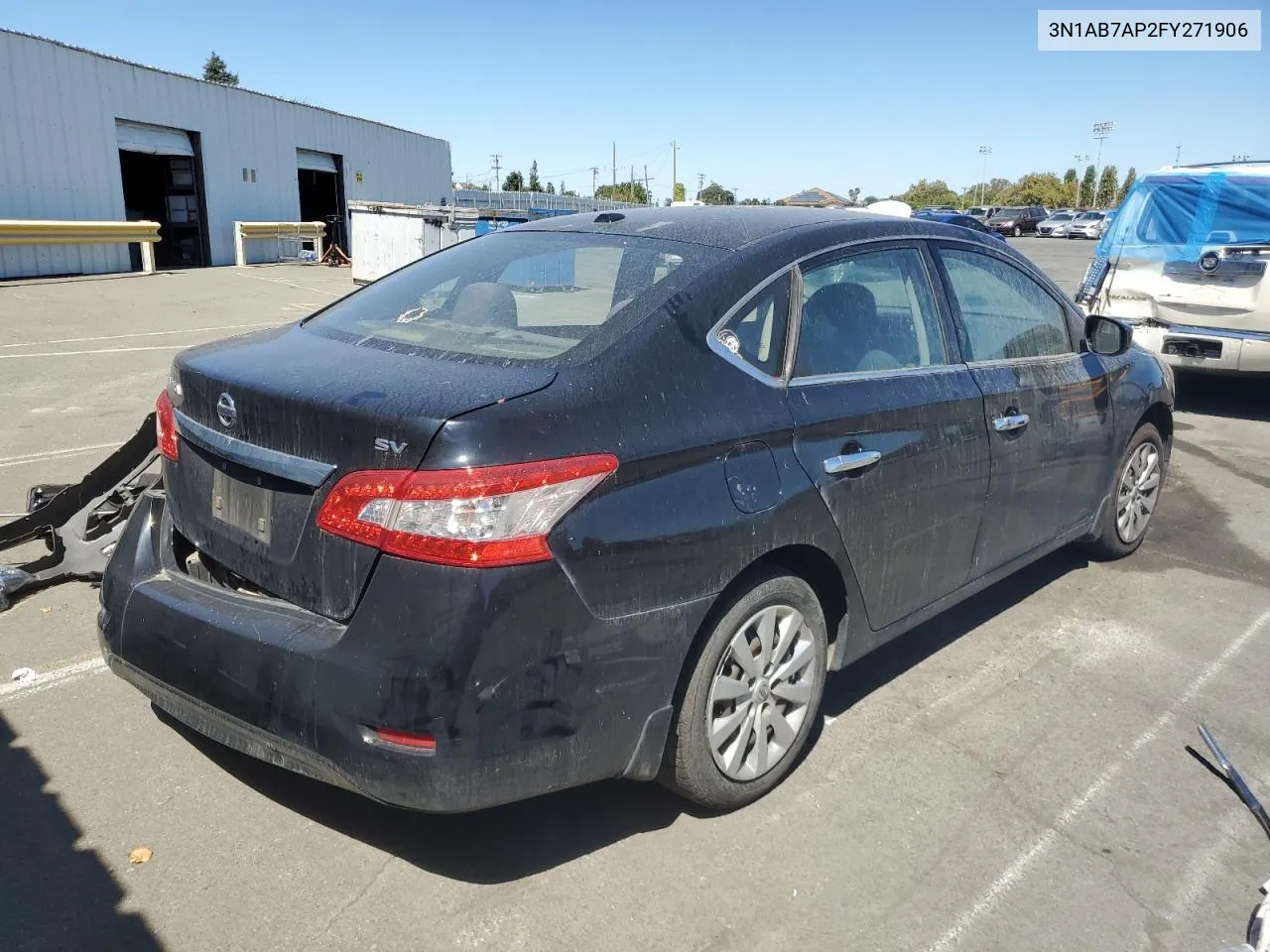 2015 Nissan Sentra S VIN: 3N1AB7AP2FY271906 Lot: 71278504