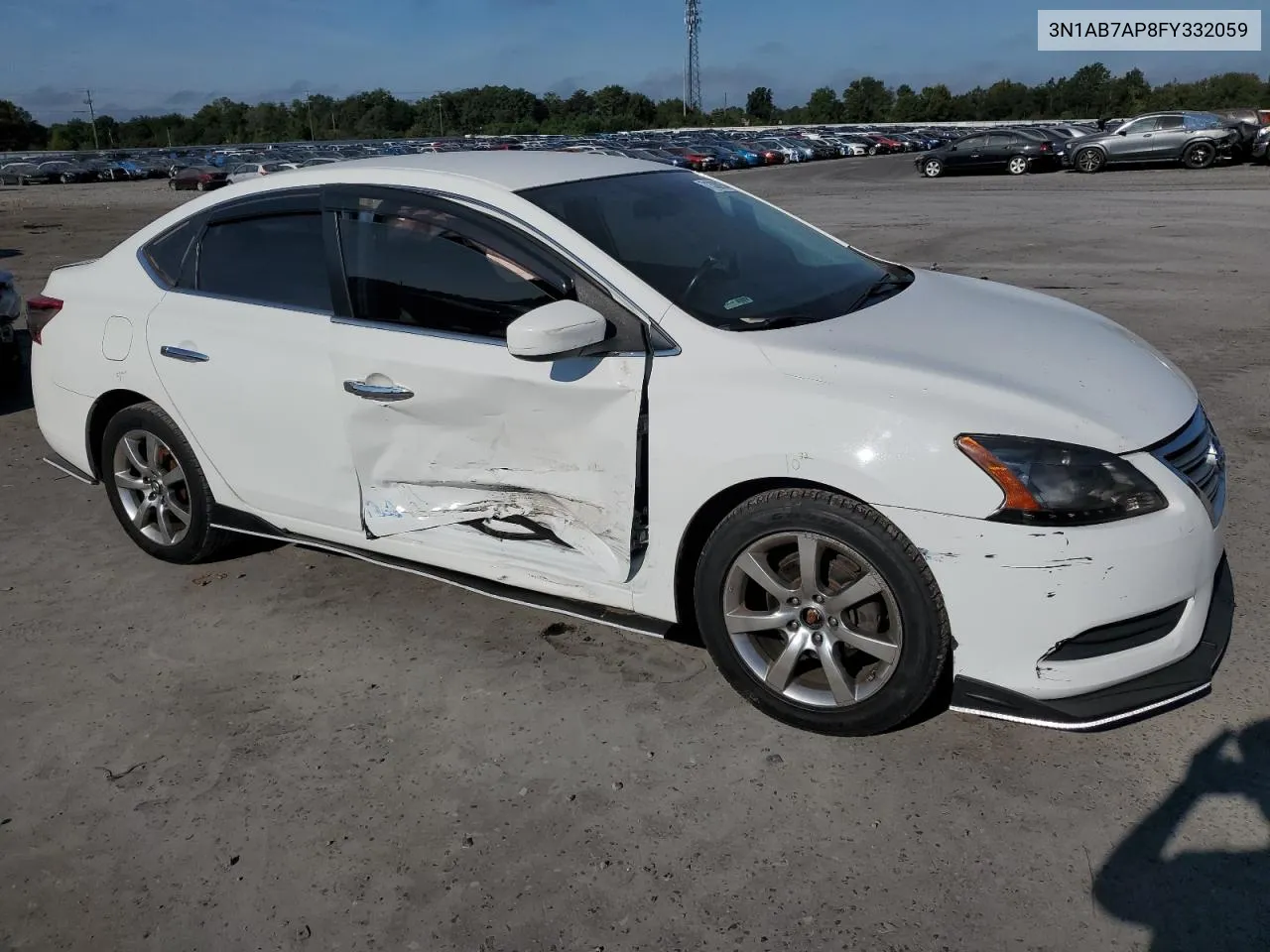 2015 Nissan Sentra S VIN: 3N1AB7AP8FY332059 Lot: 71308934