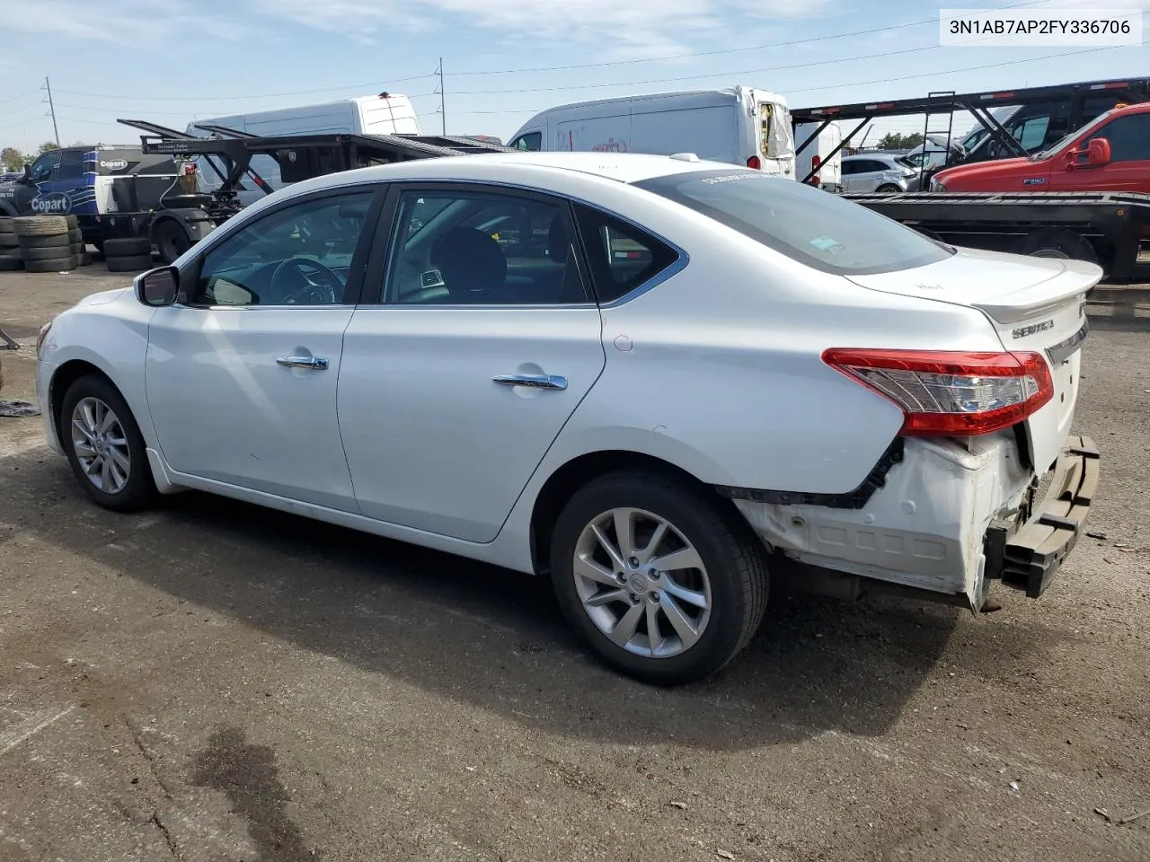 2015 Nissan Sentra S VIN: 3N1AB7AP2FY336706 Lot: 71471194