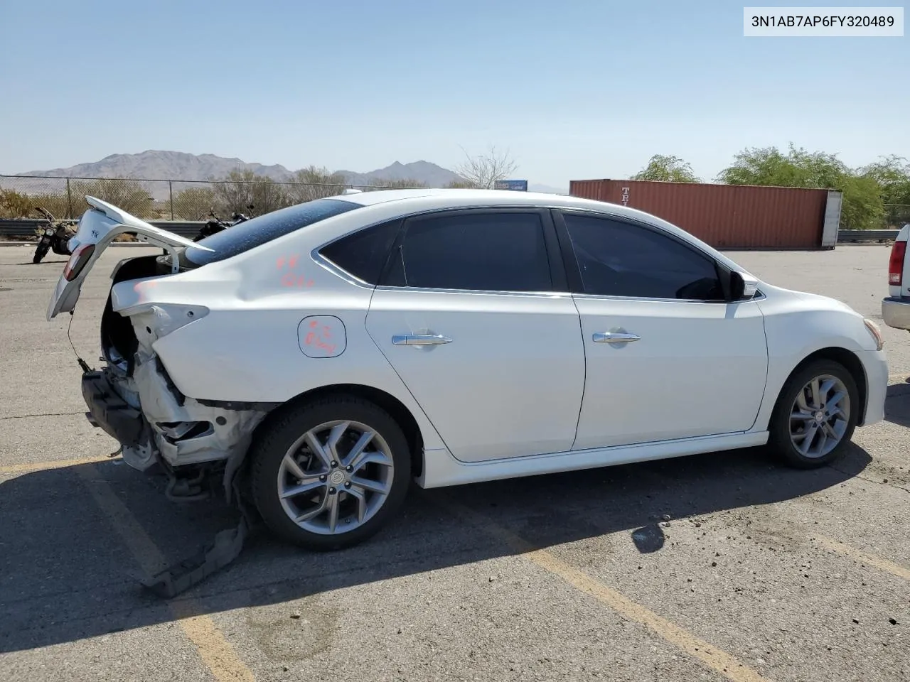 2015 Nissan Sentra S VIN: 3N1AB7AP6FY320489 Lot: 71646184