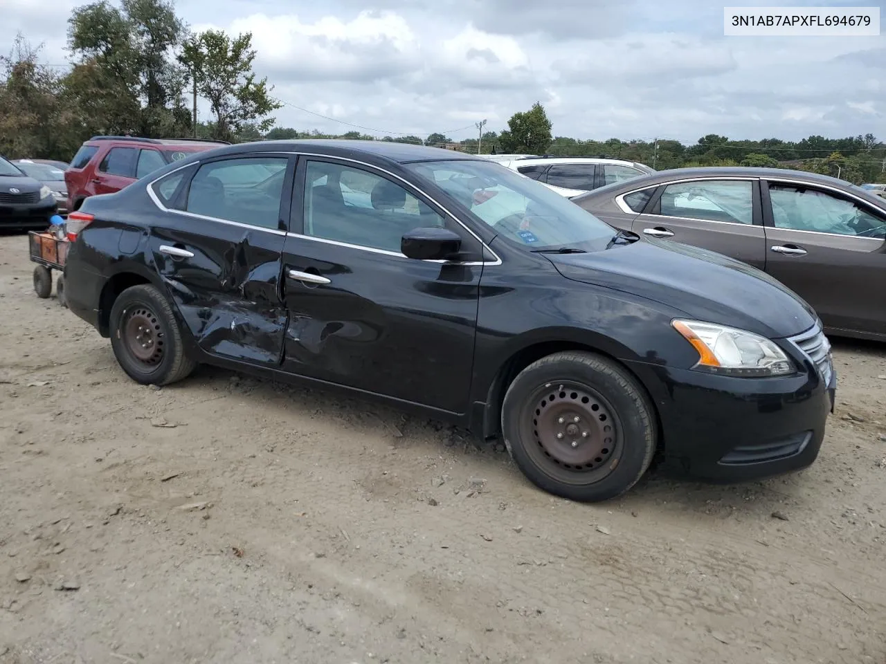 2015 Nissan Sentra S VIN: 3N1AB7APXFL694679 Lot: 71700224