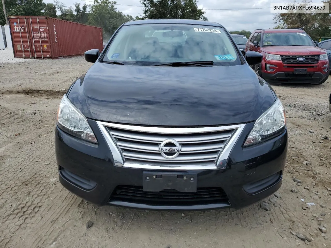 2015 Nissan Sentra S VIN: 3N1AB7APXFL694679 Lot: 71700224