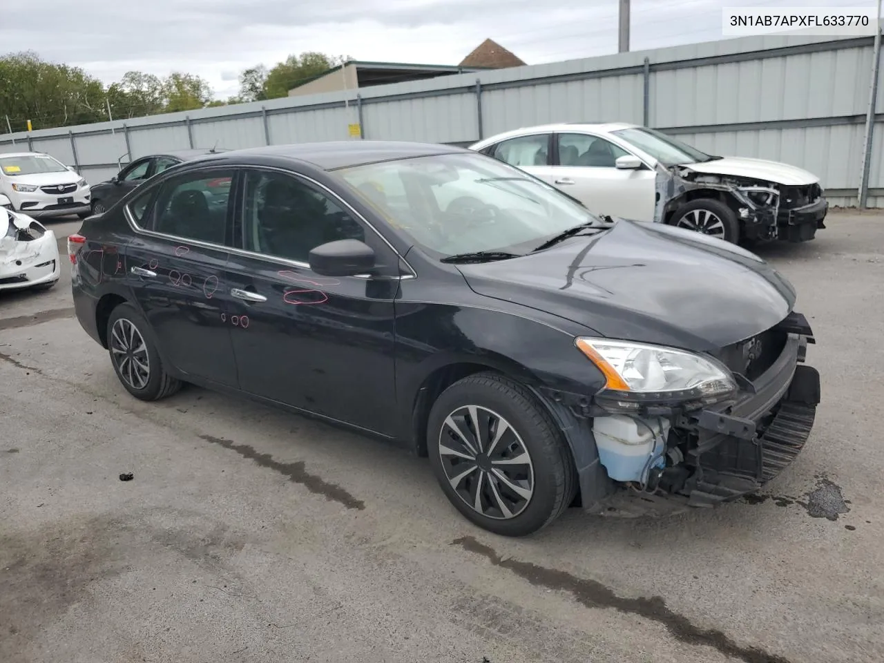 2015 Nissan Sentra S VIN: 3N1AB7APXFL633770 Lot: 71707894