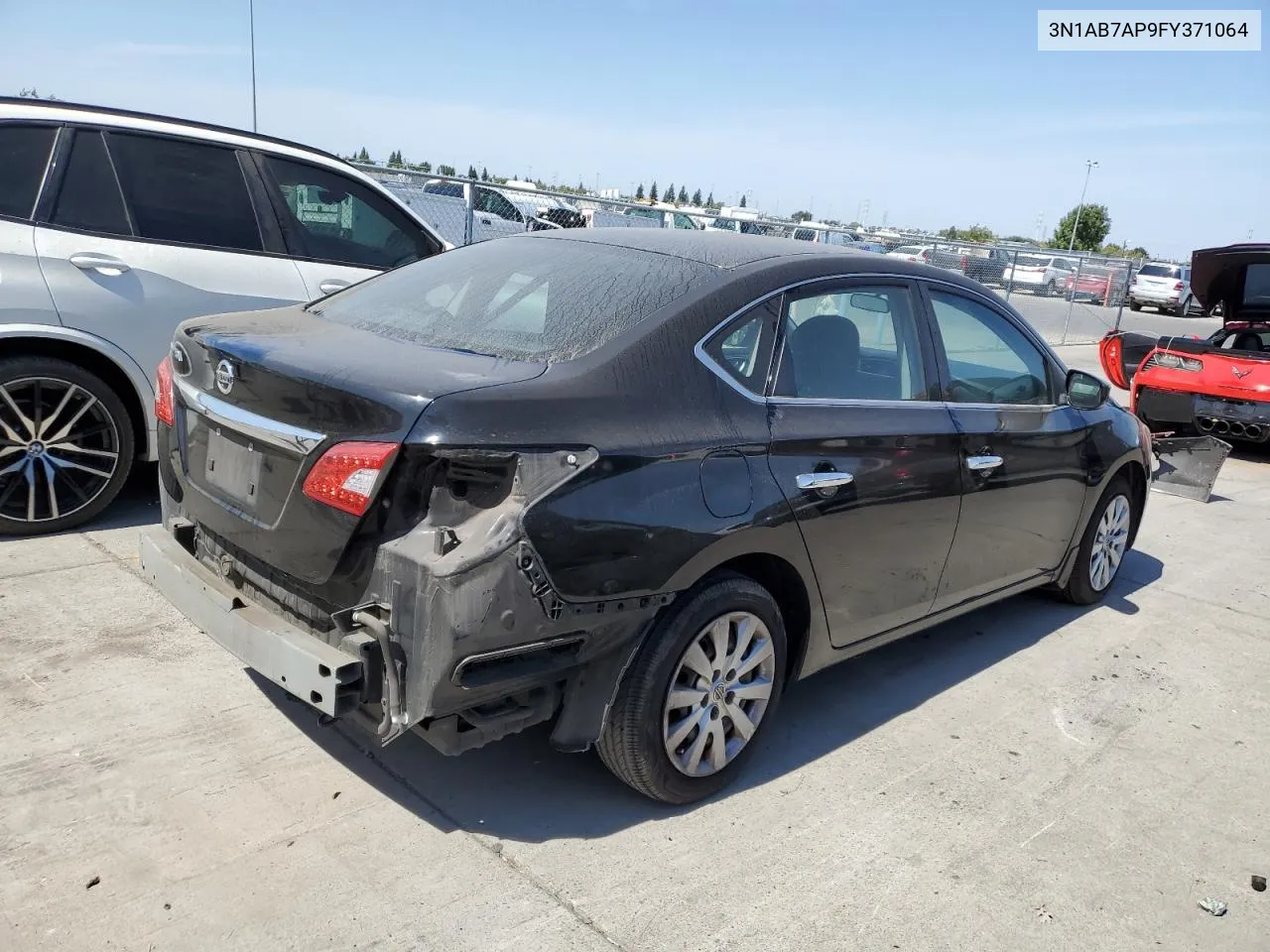 2015 Nissan Sentra S VIN: 3N1AB7AP9FY371064 Lot: 71746594