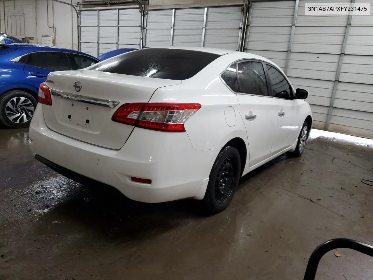 2015 Nissan Sentra S VIN: 3N1AB7APXFY231475 Lot: 71817834