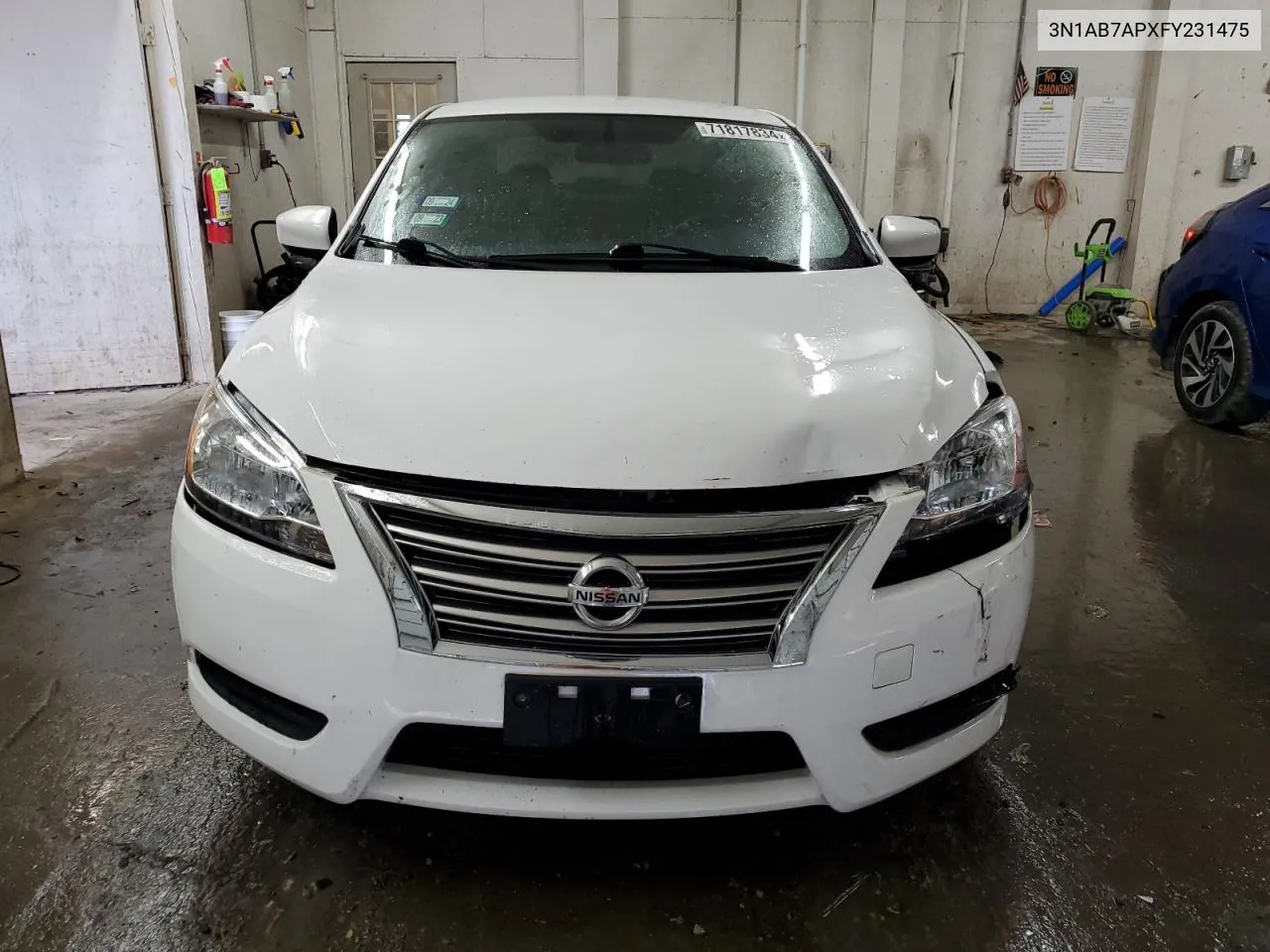 2015 Nissan Sentra S VIN: 3N1AB7APXFY231475 Lot: 71817834