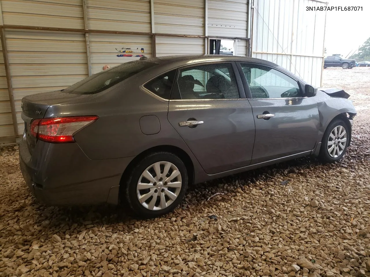 2015 Nissan Sentra S VIN: 3N1AB7AP1FL687071 Lot: 71818274