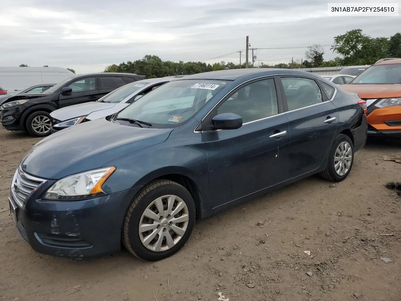 2015 Nissan Sentra S VIN: 3N1AB7AP2FY254510 Lot: 71960114