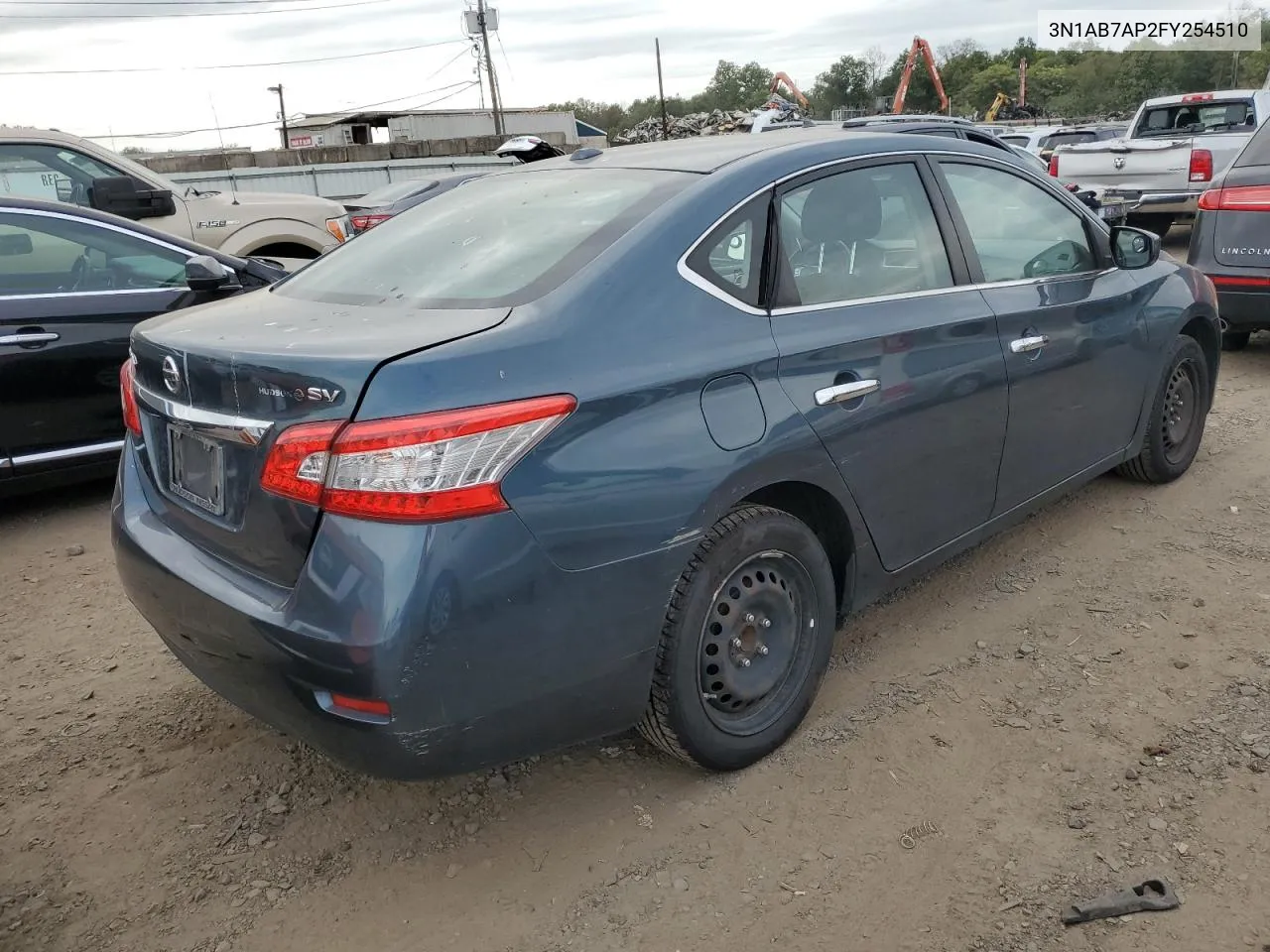 2015 Nissan Sentra S VIN: 3N1AB7AP2FY254510 Lot: 71960114