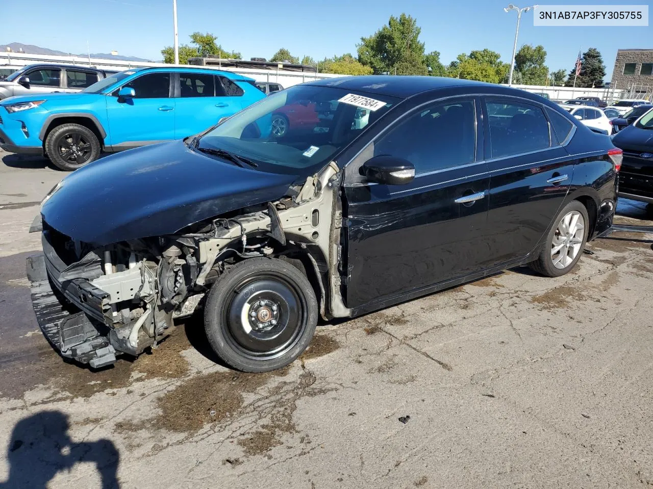 3N1AB7AP3FY305755 2015 Nissan Sentra S